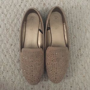 Forever21 Sparkly Light Brown Flats