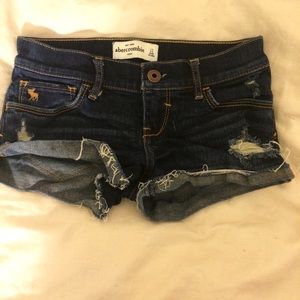 Abercrombie kids size 12 distressed shorts