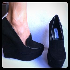 Used Steve Madden Platform Leather Loafer, 6 M