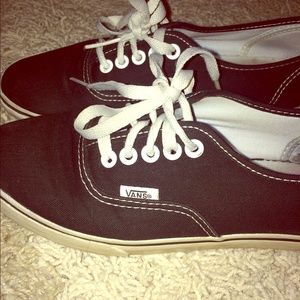Black low profile vans