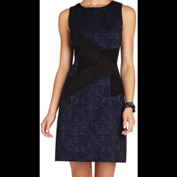 BCBGMAXAZRIA 'Alma'  Lace Fit & Flare Dress