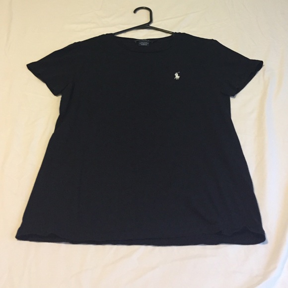 Black polo tee