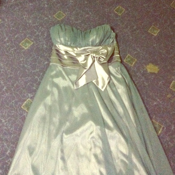 Teal and Silver Dress