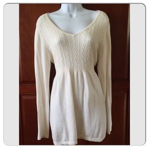 Liz Lange Maternity Cream Sweater