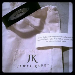 Jewel Kade leather cuff bracelet