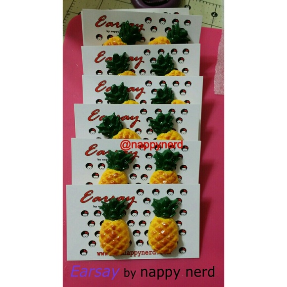 Pineapple Earrings - Picture 1 of 2