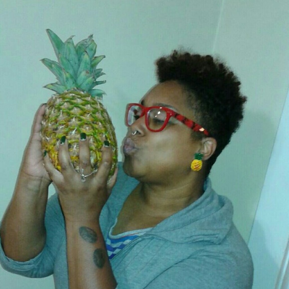 Pineapple Earrings - Picture 2 of 2