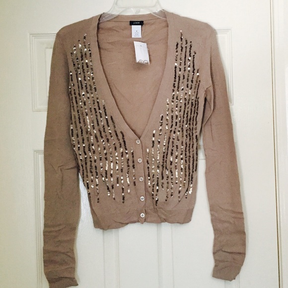 J. Crew Sweaters J Crew Sequin Falls Cardigan Sizem Poshmark
