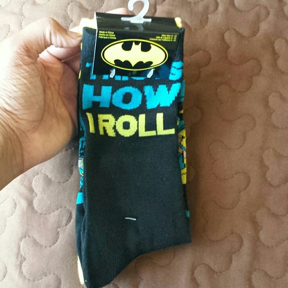 ❌SOLD❌ 2 pair Batman socks.