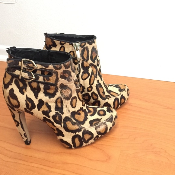Sam Edelman Kit, Nude Leopard Print Booties