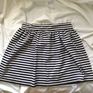 F21 striped skirt