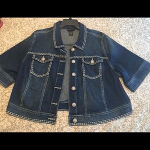 Lane Bryant Denim Short Jacket Shrug 18