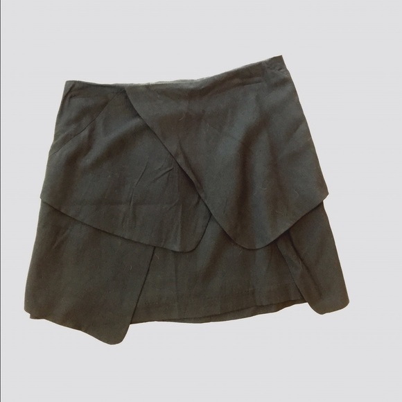 Layered black mini skirt- never worn!