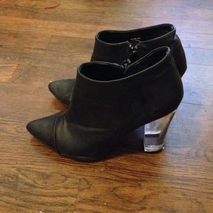 Tildon Clear heel booties size 8.5