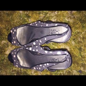 Black with White Polka Dots Y-Not? High Heels