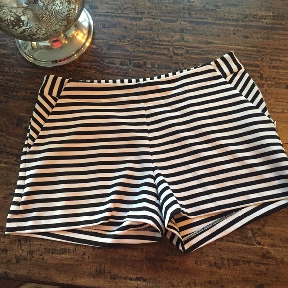 Black and white striped shorts!