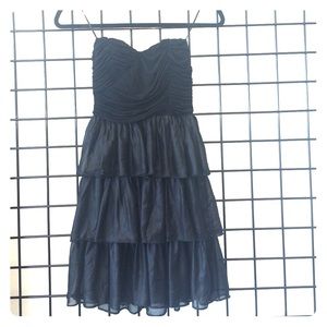 Arden B Black Tube Ruffle Dress Size Small