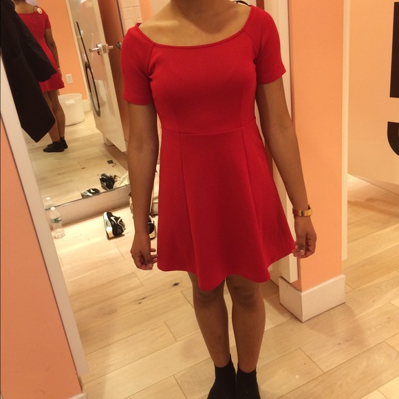 Red Skater Dress