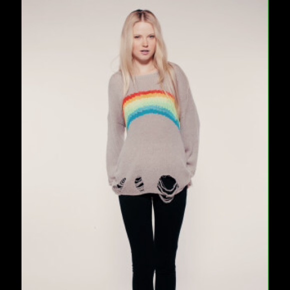 Wildfox rainbow jumper