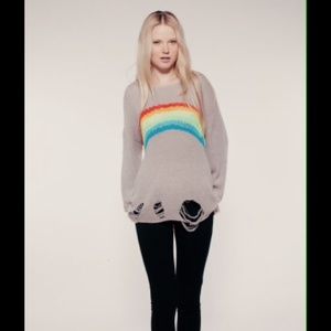 Wildfox rainbow jumper