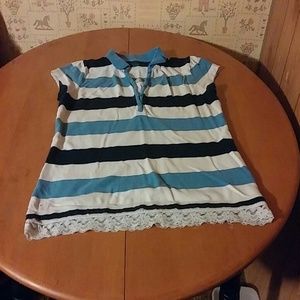Striped polo