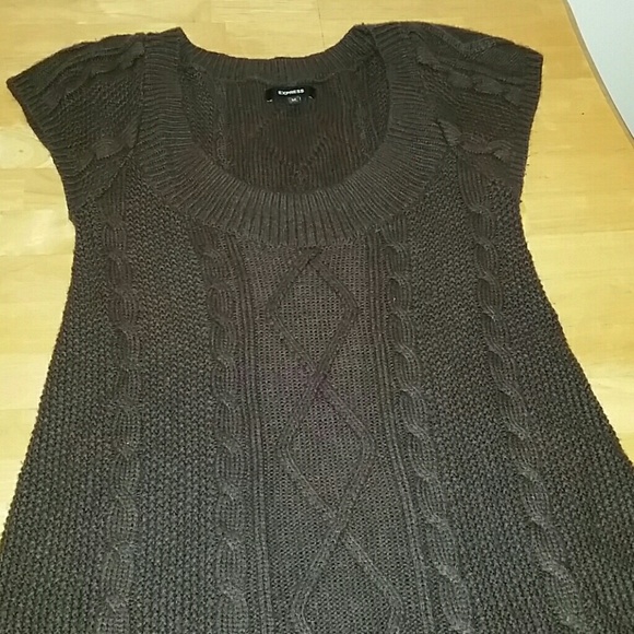 Express Brown Sweater Dress