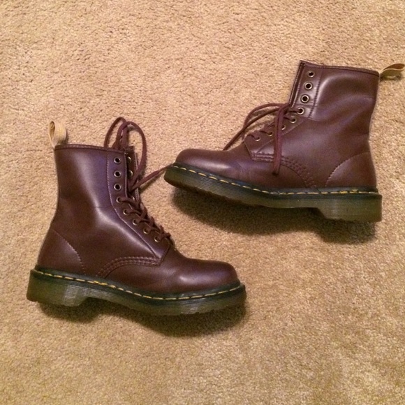 Dark purple Dr. Martens