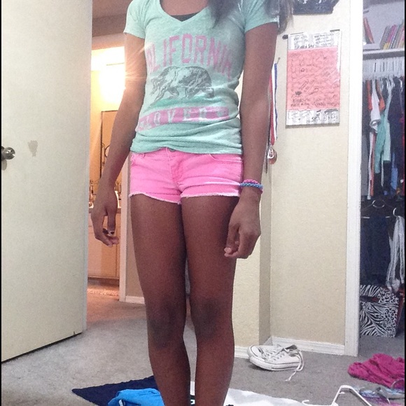 Pink Abercrombie shorts
