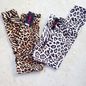Cheetah print leggings bundle