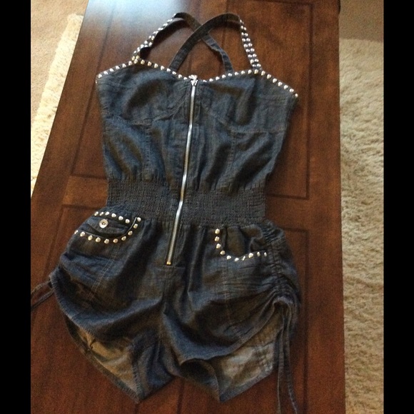 Denim romper(SOLD IN BUNDLE )