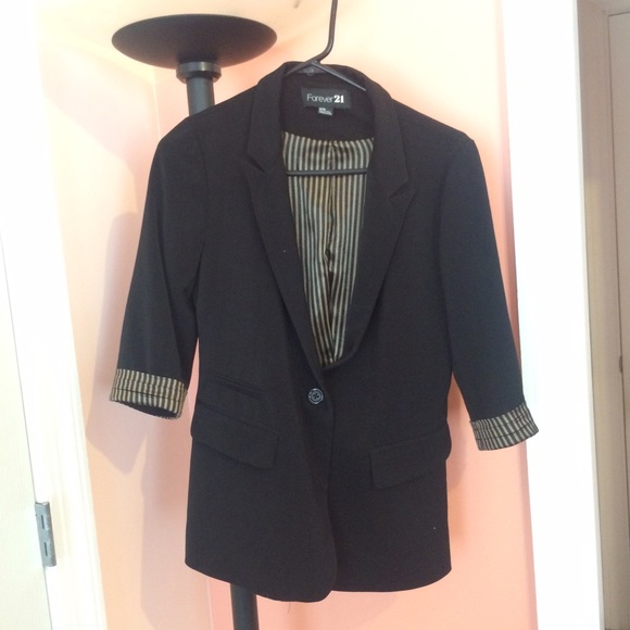 F21 Black Blazer - Picture 1 of 4