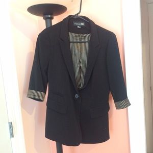 F21 Black Blazer