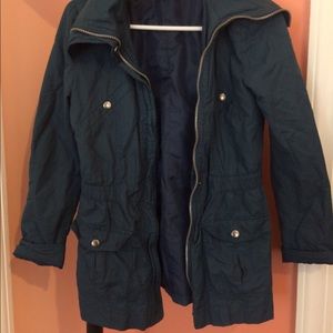 F21 Navy Raincoat