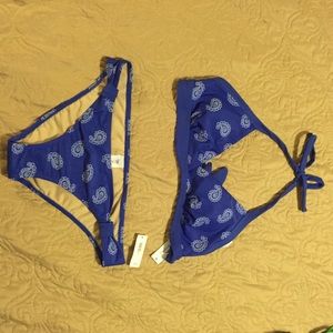 Blue paisley bikini 💙