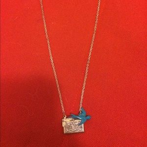 Bluebird & envelope necklace