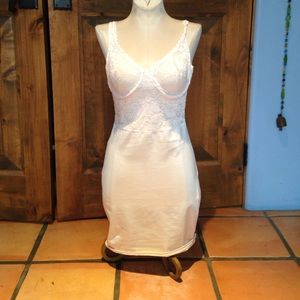 White lacy slip
