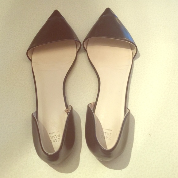 Zara Black Basic Flats