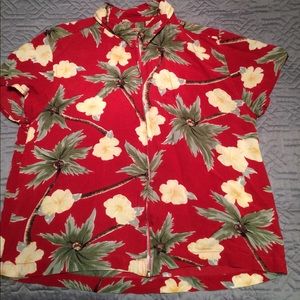 Vintage Tropical Print Polo