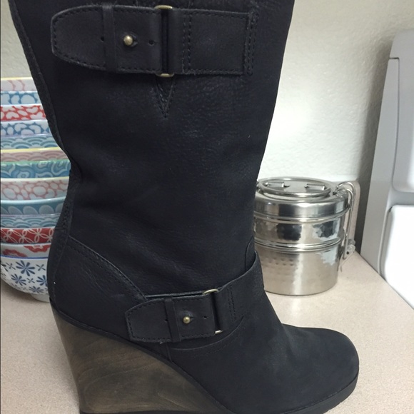 Halogen Leather Boots - Picture 2 of 4