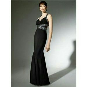 Niki livas long black dress