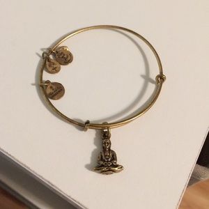 Buddha Alex and Ani Gold Bangle