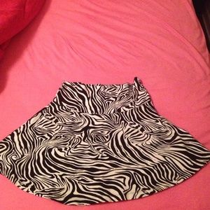 Zebra Circle Skirt