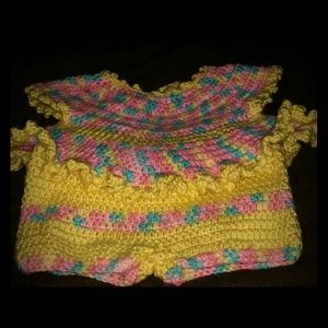 Hand crafted baby jumper set