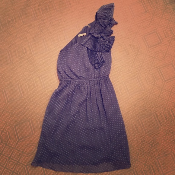 Lovely Rebecca Taylor one shoulder dress
