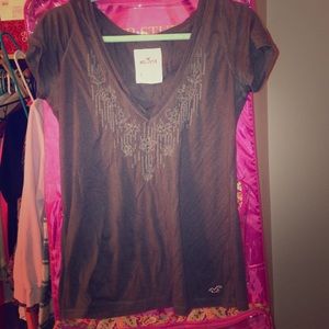 Brown Hollister Top
