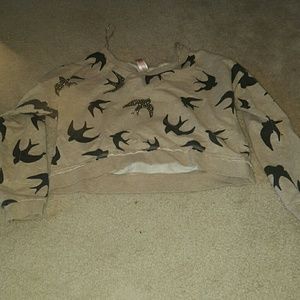 No boundries long sleeve crop top