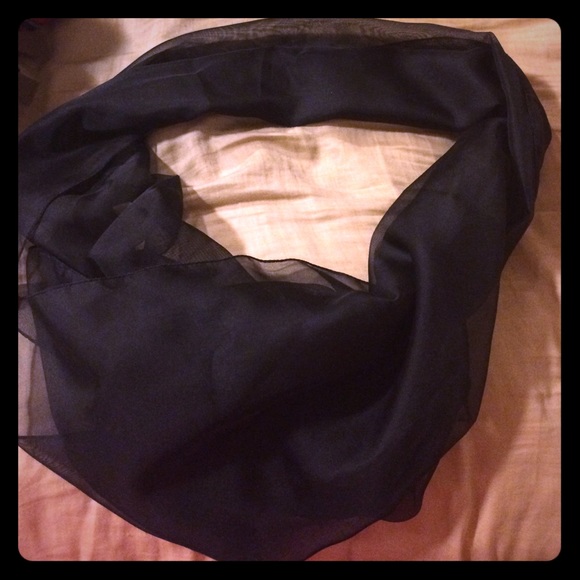 Accessories - Sheer Black Scarf