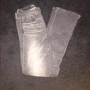 grey boot cut jeans