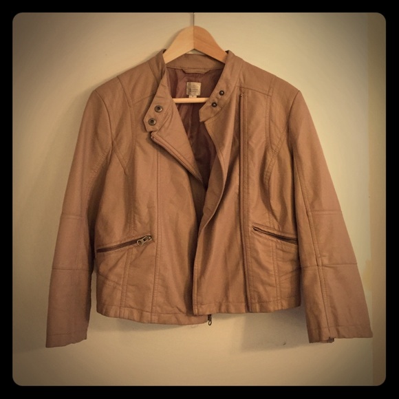 Lauren Conrad Cropped Faux Leather Jacket