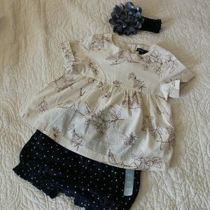 NEW Toddler Girl Short-sleeved blouse